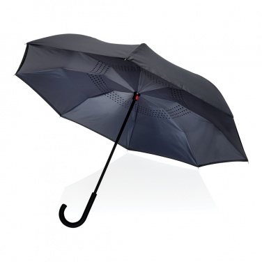 Logo trade advertising product photo of: 23" Impact AWARE™ RPET 190T reversible umbrella