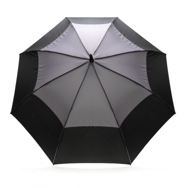 Logo trade promotional giveaway photo of: 27" Impact AWARE™ RPET 190T auto open stormproof umbrella