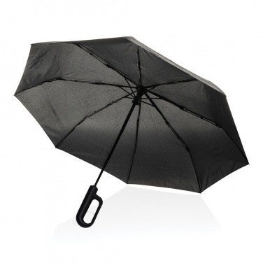 Logo trade promotional items picture of: Yara 21" AWARE™ RPET solid colour umbrella with carabiner