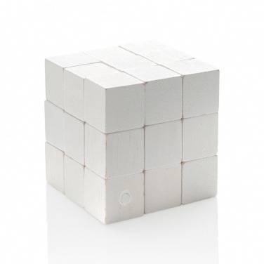 Logo trade corporate gift photo of: Wooden brain game in canvas pouch