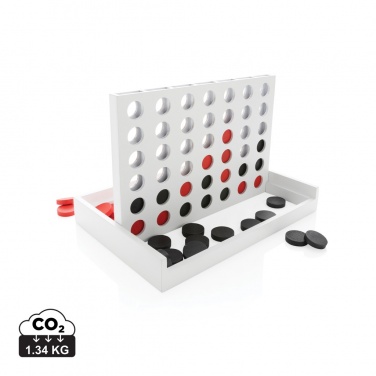 Logo trade promotional giveaways image of: Connect four wooden game