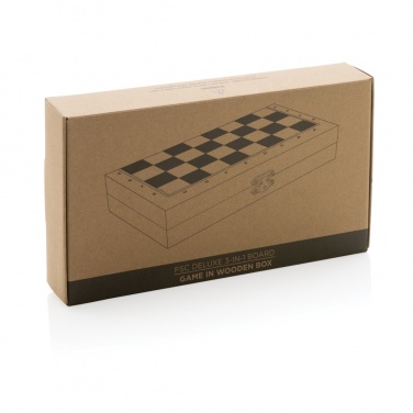 Logo trade promotional merchandise image of: Deluxe 3-in-1 boardgame in box