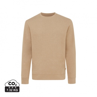 Logo trade promotional merchandise picture of: Iqoniq Denali recycled cotton crew neck undyed