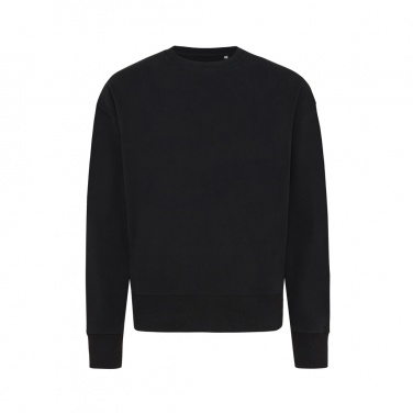 Logo trade advertising products image of: Iqoniq Kruger relaxed recycled cotton crew neck
