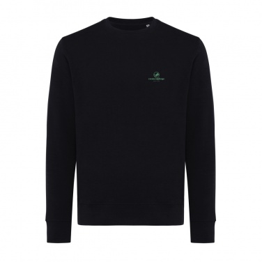Logo trade corporate gifts image of: Iqoniq Etosha lightweight recycled cotton crew neck