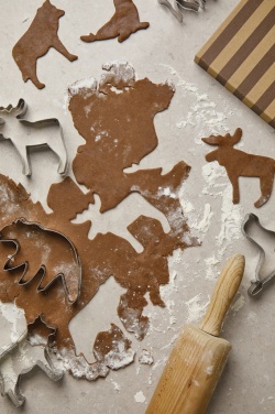 Logo trade promotional merchandise image of: VINGA Nordic big 5 cookie cutter 5-piece set