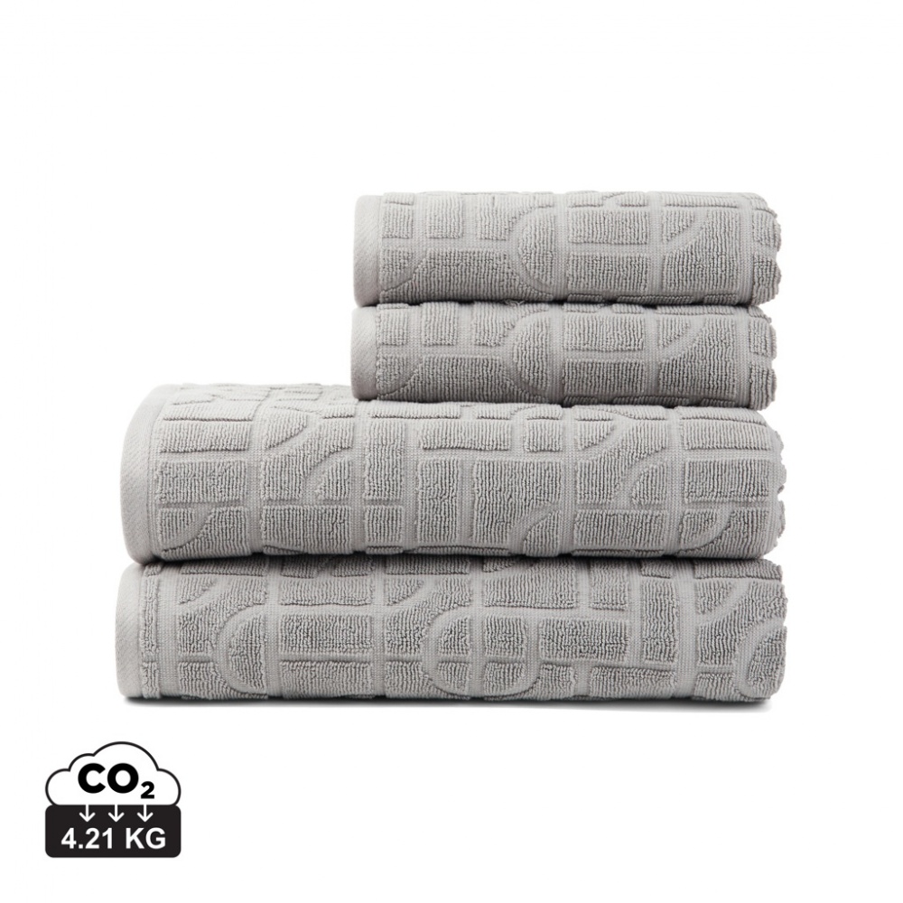 Logo trade promotional items image of: VINGA Verso OCS organic cotton towel, 4 pcs set