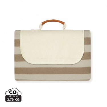 Logo trade corporate gift photo of: VINGA Alba GRS RPET picnic blanket medium