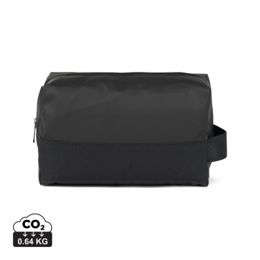 Logotrade promotional gift image of: VINGA Livorno GRS recycled polyester toiletry bag