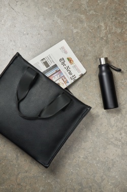 Logo trade promotional giveaway photo of: VINGA Bermond RCS recycled PU tote bag