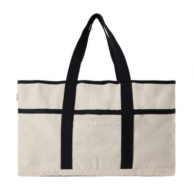 Logo trade promotional item photo of: VINGA Volonne AWARE™ recycled canvas beach bag