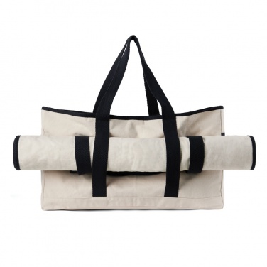 Logo trade corporate gift photo of: VINGA Volonne AWARE™ recycled canvas beach bag