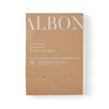 Logotrade promotional giveaway picture of: VINGA Albon GRS recycled felt notebook