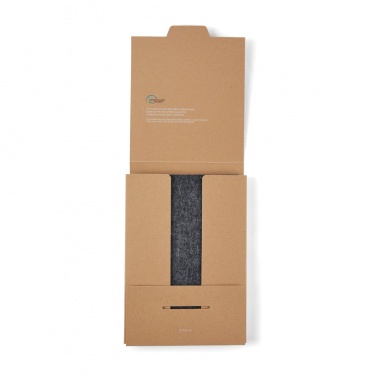 Logo trade promotional gifts picture of: VINGA Albon GRS recycled felt notebook