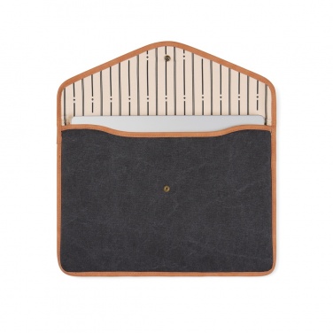 Logotrade promotional giveaway image of: VINGA Bosler GRS recycled canvas 16" laptop sleeve