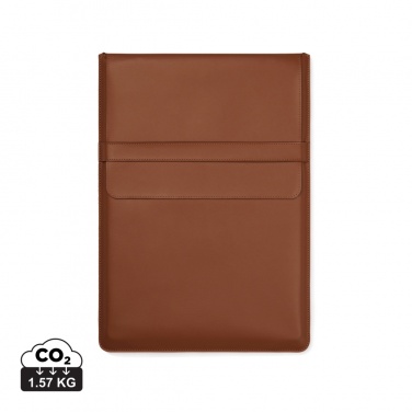 Logotrade promotional product picture of: VINGA Timo PU RCS RPET 16" laptop sleeve