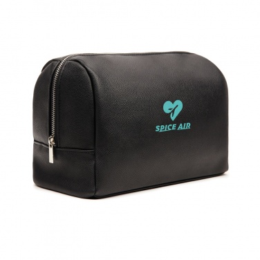 Logo trade promotional merchandise photo of: VINGA Bermond RCS recycled PU toiletry bag