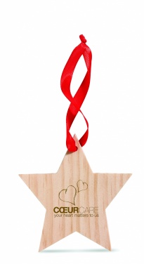Logo trade promotional merchandise image of: Star shaped hanger