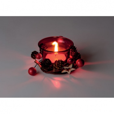Logo trade promotional items image of: Christmas candle holder