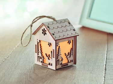 Logo trade corporate gifts picture of: MDF house with light