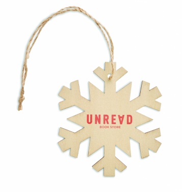 Logotrade corporate gift image of: Snowflake Tree hanger