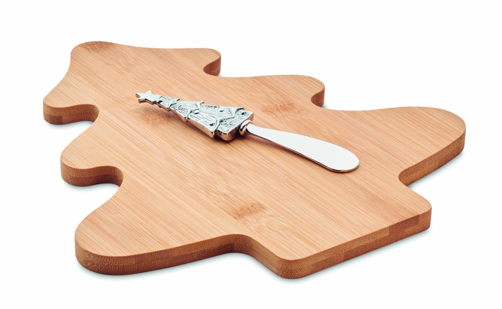 Logo trade promotional item photo of: Cheese board set in bamboo Essen