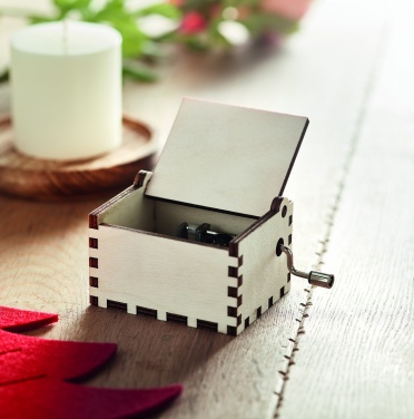 Logotrade promotional giveaway image of: Wooden Christmas music box