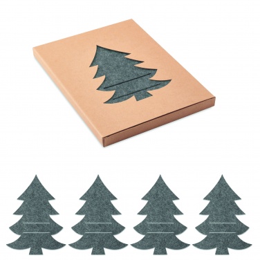 Logotrade promotional item picture of: RPET felt cutlery holder set