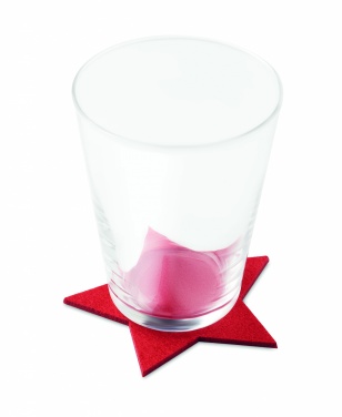 Logo trade advertising products picture of: RPET 4 felt coaster set