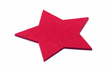 Logo trade promotional merchandise image of: RPET 4 felt coaster set