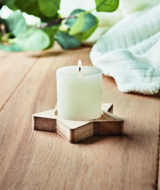 Logotrade promotional item image of: Candle on star wooden base