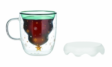 Logo trade promotional giveaways image of: Double wall borosilicate mug
