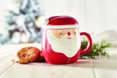 Logo trade promotional products picture of: Ceramic mug with lid 370 ml