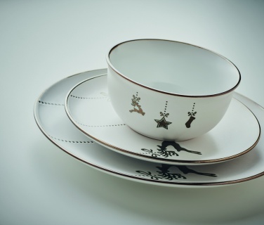 Logotrade advertising product picture of: 4 piece ceramic place setting