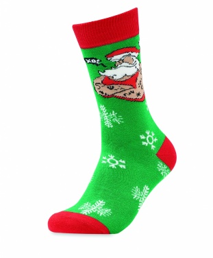 Logo trade promotional giveaways picture of: Pair of Christmas socks L