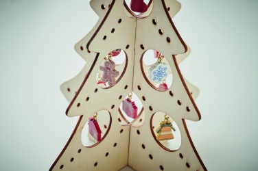 Logo trade corporate gifts picture of: Wooden Xmas tree decoration