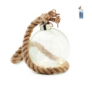 Logotrade promotional giveaway image of: Glass bauble LED light