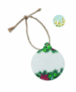 Logotrade promotional items photo of: Seed paper Xmas ornament