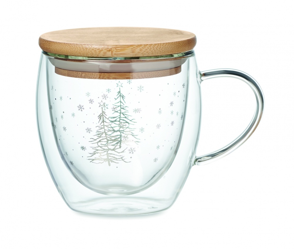 Logo trade corporate gifts picture of: Double wall borosilicate mug