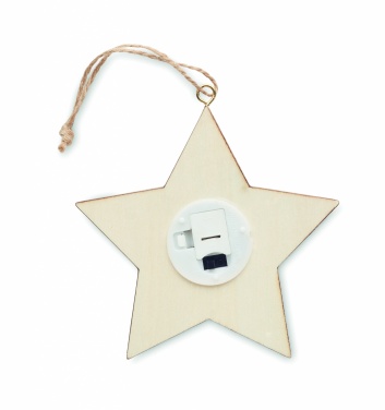 Logotrade business gift image of: MDF star with light