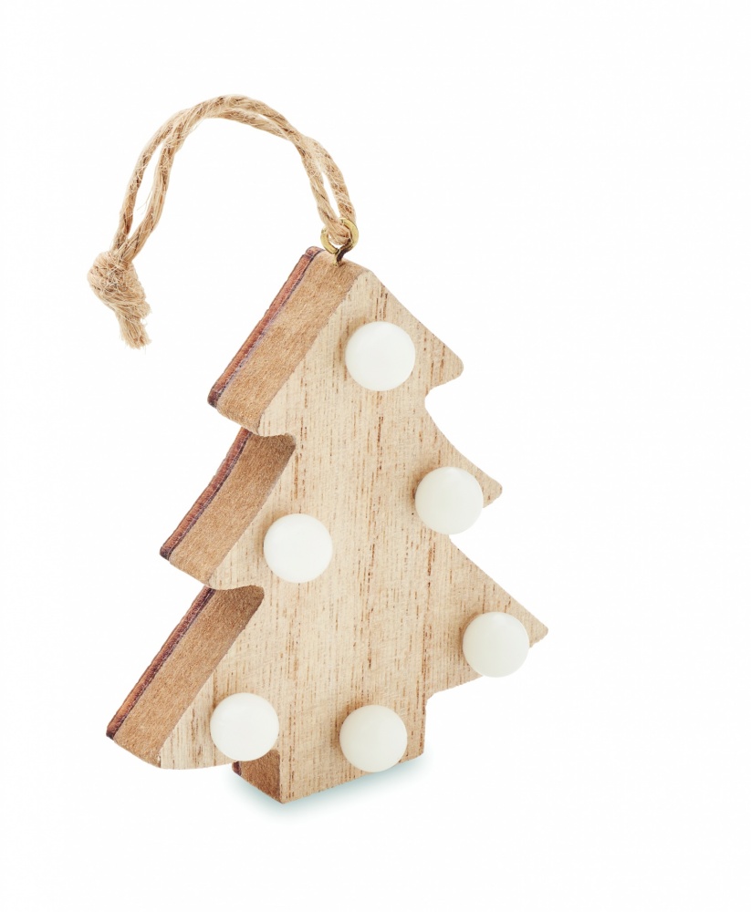 Logotrade advertising product picture of: Wooden weed tree with lights
