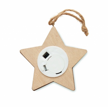 Logotrade promotional items photo of: Wooden weed star with lights