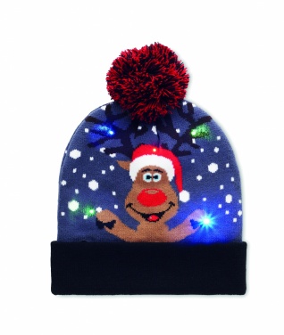 Logotrade promotional merchandise image of: Christmas knitted beanie LED