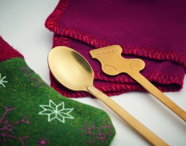 Logo trade promotional merchandise image of: Christmas dessert cutlery set