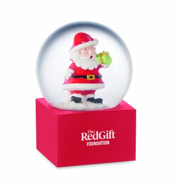 Logo trade business gifts image of: Small snow ball glass ornament