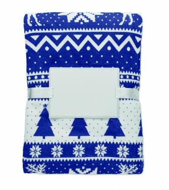 Logo trade promotional merchandise photo of: RPET fleece blanket 190 gr/m²