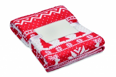 Logo trade promotional merchandise picture of: RPET fleece blanket 190 gr/m²