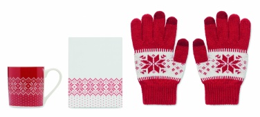 Logotrade promotional product picture of: Winter gift mug and gloves set