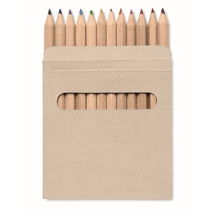 Logotrade promotional product image of: 12 coloured pencils set