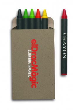 Logotrade corporate gift picture of: Carton of 6 wax crayons